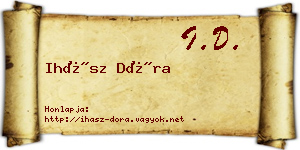 Ihász Dóra névjegykártya